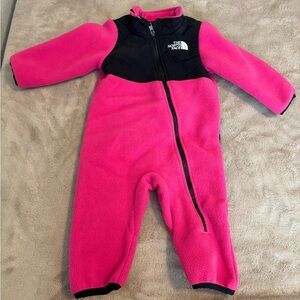 The North Face Fuchsia and Black Kids Footie